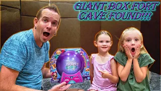 Giant Box Fort Cave Found in Our new House! Abandoned Littlest Pet Shop Lucky Pets Found!!!