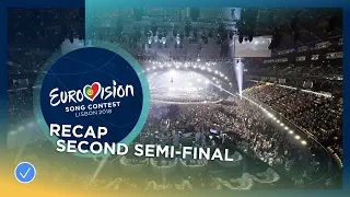 Recap of all the songs performed at the second Semi-Final of the 2018 Eurovision Song Contest