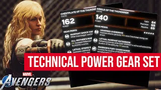 Marvel's Avengers - Gear Guide: Jane Foster "Mighty Thor" Technical Power (Thunderer) Gear Set