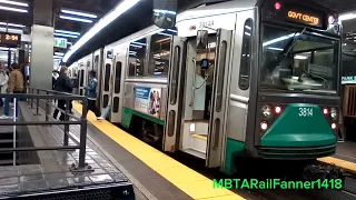 Green Line footage @Park St | Uncut | mbtarailfanner1418