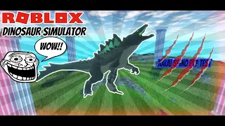 Roblox Dinosaur Simulator | Is Kaiju Spino good for PVP?? | Is it OP? | Grzxxy RBLX.