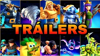 TRAILERS de las CARTAS de Clash Royale 2016 - 2022