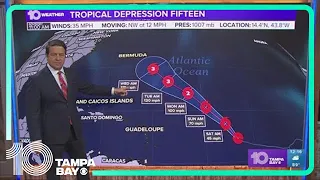 Tracking the Tropics: Tropical Depression 15 forms, likely to become major Hurricane Nigel | 12 p.m.