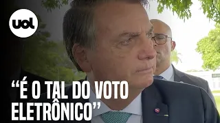 Bolsonaro comenta prévias do PSDB e compara conflitos técnicos do partido ao voto eletrônico