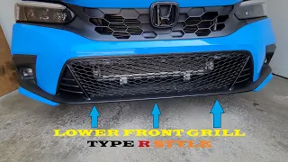 Civic Type R Lower Grill US & Canadian Version| No Modification Necessary| Direct Replacement