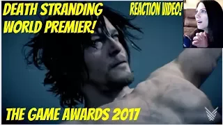 DEATH STRANDING WORLD PREMIER - VIDEO GAME AWARDS 2017 - REACTION VIDEO! HIDEO KOJIMA