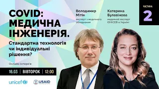 COVID: медична інженерія. Стандартна технологія чи індивідуальні рішення? Частина 2