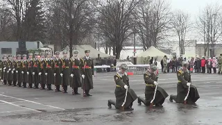 Рота почетного караула. Показательное выступление.