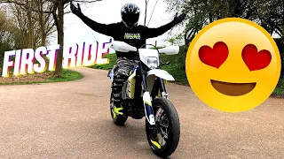 HUSQVARNA 701 SUPERMOTO FIRST RIDE 😱 A Hooligan Has Been Born...