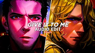 give it to me (instrumental) - timbaland [edit audio]