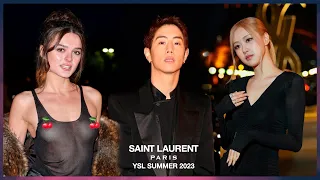 Charlotte Lawrence, Rosé & Mark Tuan at Saint Laurent Women's '23 Show | September 27, 2022