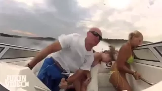 Seven Person Speed Boat CRASH (Funny Slow-motion Remix)