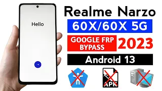 Realme Narzo 60X 5G Gmail/Frp Bypass Android 13 (WITHOUT PC) | Google Account frp unlock.