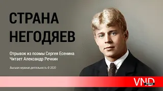 Сергей Есенин "Страна негодяев"//Читает Александр Речкин//#VNDPRESS