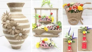 5 Jute craft ideas | Home decorating ideas handmade | #3