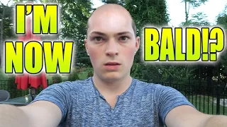 I CUT ALL OF MY HAIR OFF AND IM BALD!?!