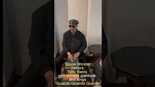 Stevie Wonder Celebrates Tony Renis With A Grateful Heart and Unique Talent