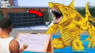 Franklin Uses Magical Painting To Make Strongest Shark In Gta V ! GTA 5 new