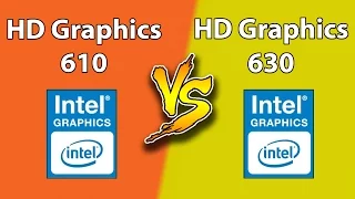 Intel HD 630 vs Intel HD 610 | New Games Benchmark