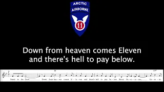 11th Airborne Division March with Lyrics