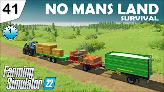 WE CREATE A ROAD TRAIN - Day 47 - No Mans Land Survival | Farming Simulator 22 | FS22 | Lets Play