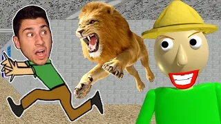 Baldi Sent LIONS To EAT ME! | Baldi's Basics