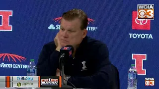 Illinois Basketball Postgame Press Conference after losing to Penn State