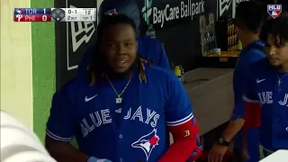 Welcome back, Vladdy! Vlad Guerrero Jr. CRUSHES a homer on his first at-bat of the spring!