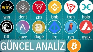 GÜNCEL DURUM ANALİZİ. BİTCOİN-BNB-WIN-CHİLİZ-DENT-TRX-HOLO-BTT-LRC-DOGE-AAVE-RVN-AVAX