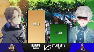 Rudeus vs Sylphiette Power Level | Mushoku Tensei: Jobless Reincarnation Power Level | quagmire