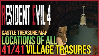 All 41 Castle Treasures Resident Evil 4 Remake - Raider Achievement