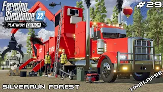 Making WOOD CHIPS with GIANT TUB GRINDER | Silverrun Forest | FS22 Platinum Edition | Episode 29