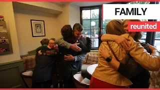 Family reunited after winning a competition | SWNS TV