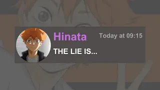 If Haikyuu characters plays 2 Truth and a Lie...