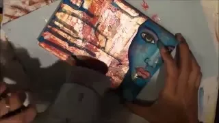 "The Blue Lady" painting demonstration video with Artyshils**SOLD**