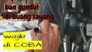 WAJIB DI COBA!!! Cara Mengukir ban bekas dengan alat sederhana buatan sendiri dengan mudah