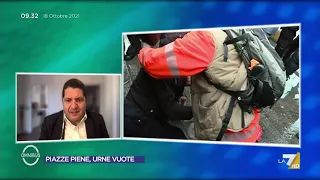 Lo sgombero del sit-in dei portuali di Trieste e dei no vax: il leader Stefano Puzzer spostato ...