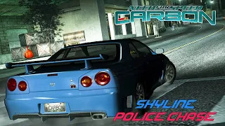 Need For Speed: Carbon | Nissan "Skyline" GT-R (R34) Police Chase - Heat 1-5 [29:00.53]