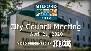 Milford City Council 4/21/20