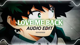 Love Me Back - Trinidad Cardona Audio Edit