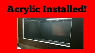 Part 3. How to install acrylic on a plywood aquarium.