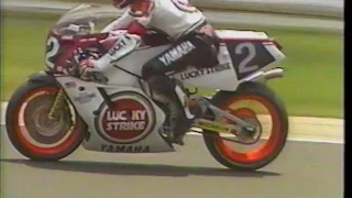 1986 Suzuka 8 Hours. American King Kenny Roberts On Factory Lucky Strike Yamaha.