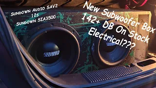 4.5 cu ft box for Sundown Audio SAV2 12s. Walkaround and Demo