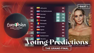 Eurovision 2022 - The Grand Final - Voting Predictions - Voting Simulation (Part 1/3)