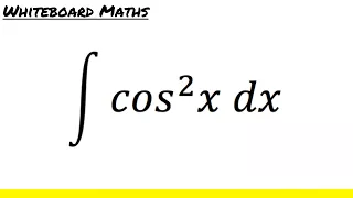 Integral of cos^2 x