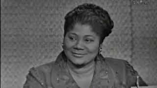 What's My Line? - Mahalia Jackson; Governor Quinn & Betsy Palmer [panel] (Jan 22, 1961)