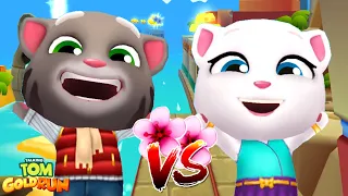 Talking Tom Gold Run Миссия СИЛА ЦВЕТА! Морозный Том VS Неоновая Анжела