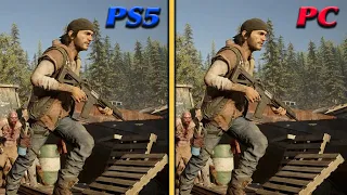 🔴 DAYS GONE - GRAPHICS COMPARISON - PS5 vs PC (4K MODE)