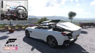 Forza Horizon 5 - Ferrari Portofino | Steering Wheel + Shifter Gameplay