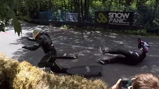 Longboard race - crash compilation